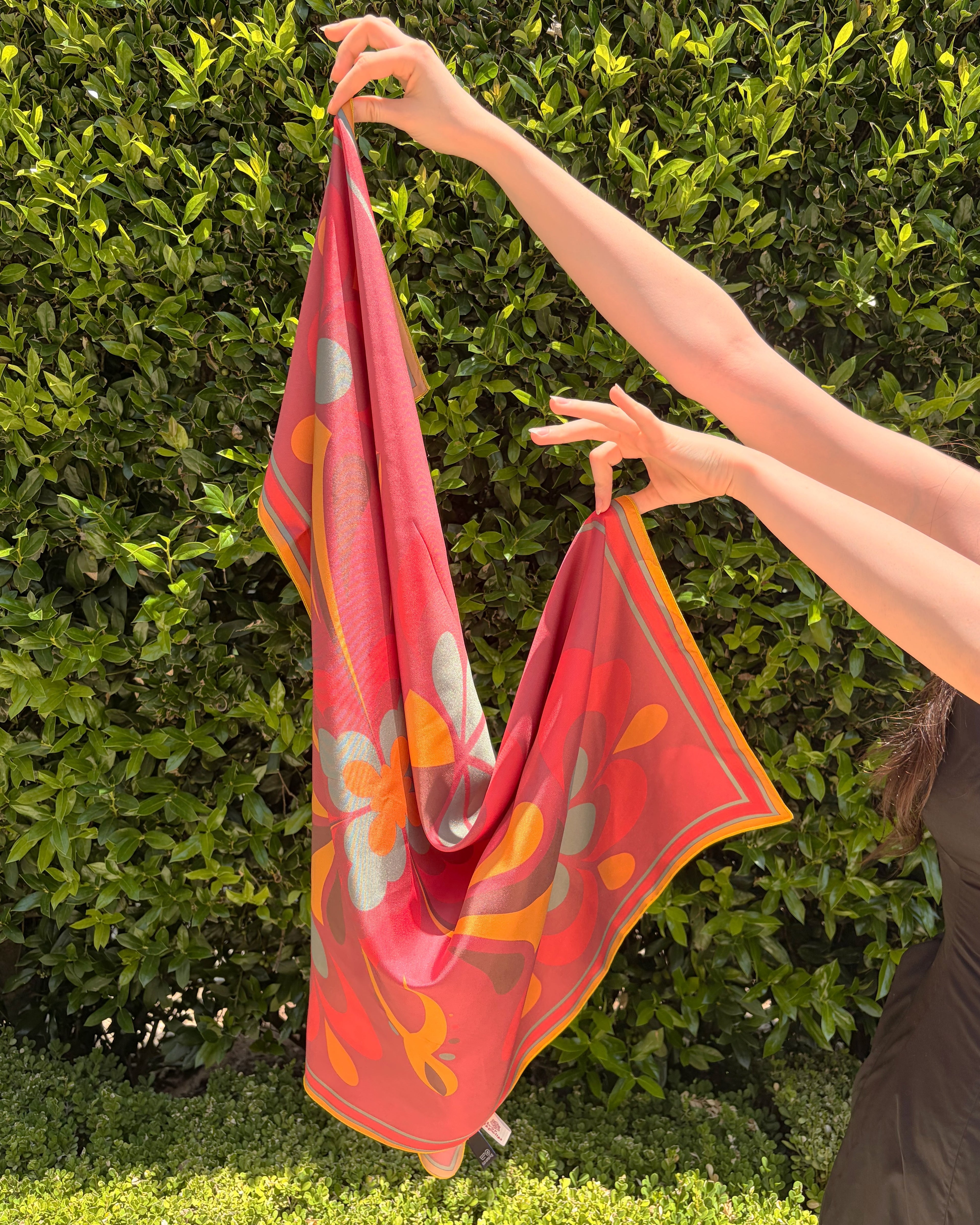 Geometric Florals- Burgundy